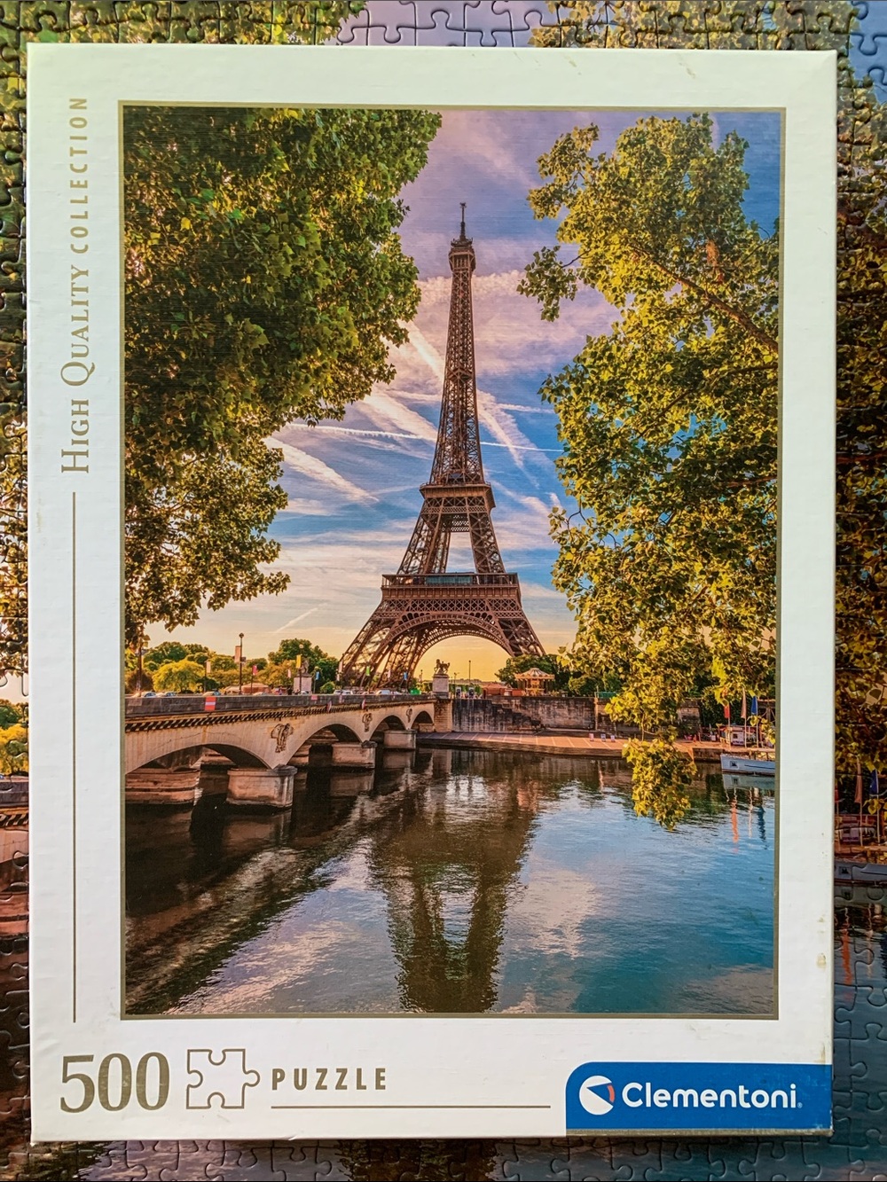 3/25$ Clementoni 500-Piece Eiffel Tower Puzzle - Scenic Paris Photo